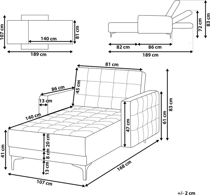 Actual product image Beliani Aberdeen (Sofa bed)