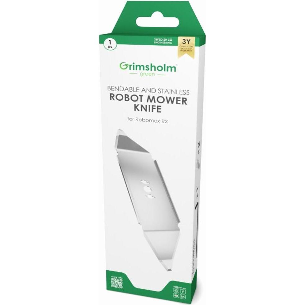 Grimsholm, Accessori per macchinari da giardino, Lama per il tosaerba robotizzato Robomow RX (Tosaerba, Lame per tosaerba + lame di ricambio per macch