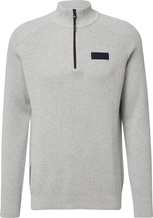 Produktbild s.Oliver Strickpullover Pullover aus Strukturstrick mit Troyer-Kragen (3XL)