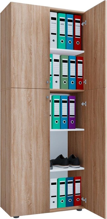 Productafbeelding VCM Kantoorkast Archiefkast Lona 5-voudige draaideuren (70 x 40 x 184 cm)