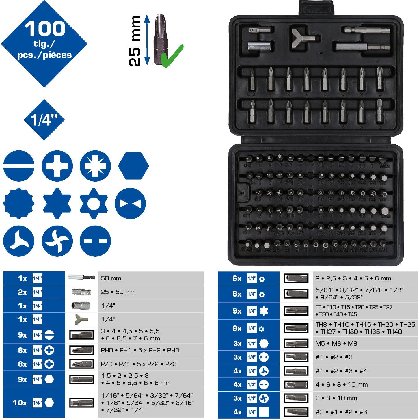 Thumbnail - Brilliant Tools, Bits, Schraubendreher-Bitsatz