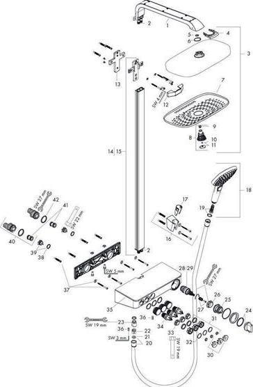 Produktbild hansgrohe Raindance Select E Duschsystem Chrom
