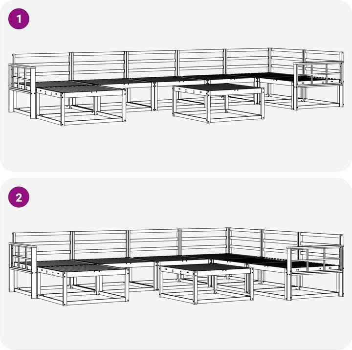 Produktbild vidaXL Outdoor-Sofa