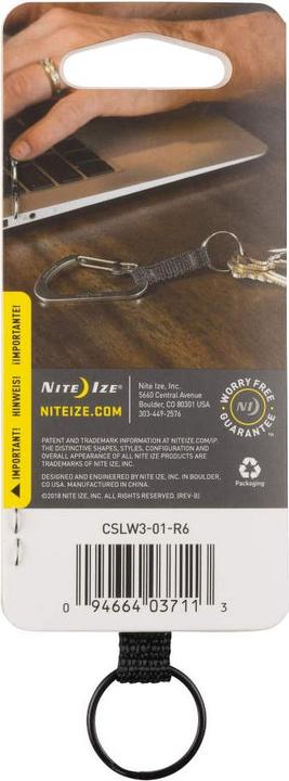 Actual product image Nite Ize Key Carabiner Keyring Gr