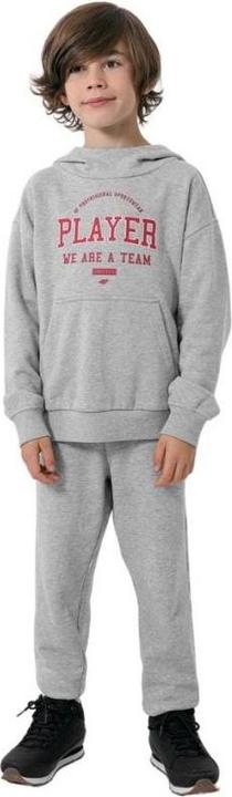 Produktbild 4F Jungen Sweatshirt cool hellgrau melange HJZ22 JBLM006 27M 152cm (152)