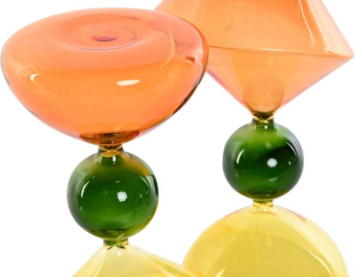 Actual product image Esprit Deko-Figur Home grün Orange 10,3 X 10,3 X 19,5 cm Sanduhr (2 Stück)