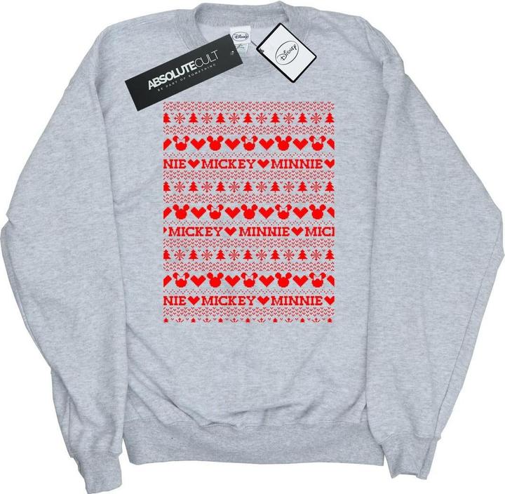 Immagine prodotto Disney Mickey And Minnie Christmas Fair Isle Felpa Uomo (S)