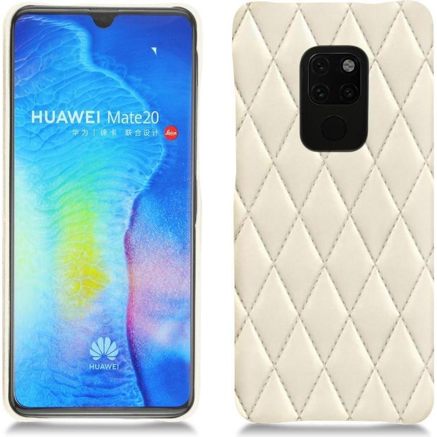 Noreve Lederschutzhülle (Huawei Mate 20), Smartphone Hülle, Weiss