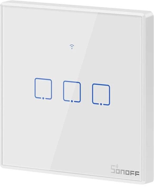Image du produit Sonoff Commutateur d'éclairage T2EU3C-TX WiFi-RF, triple