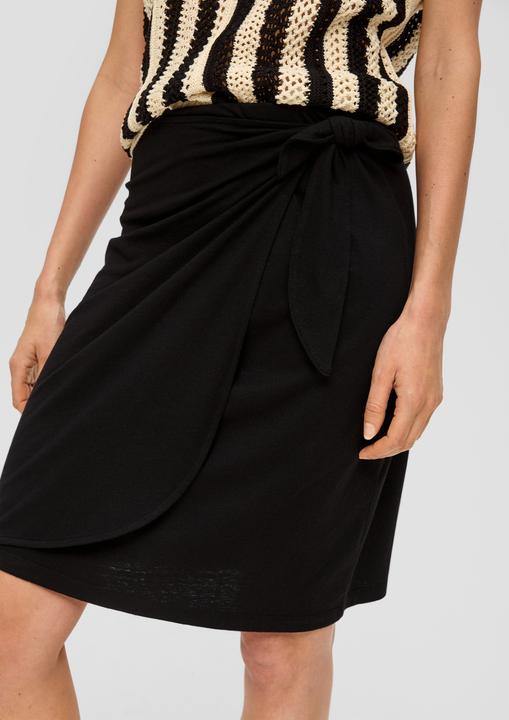 Produktbild S.Oliver Rock Enganliegender Jerseyrock in Wickeloptik mit elastischem Bund (32)