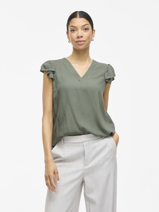 Immagine prodotto Vila VILIKA V-Ausschnitt Oberteil mit angeschnittenen Ärmeln (38)