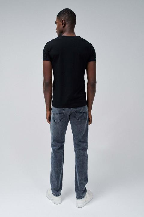 Produktbild Salsa Jeans T-Shirt Vneck Cotton Lycra T-Shirt Metal Badge (S)