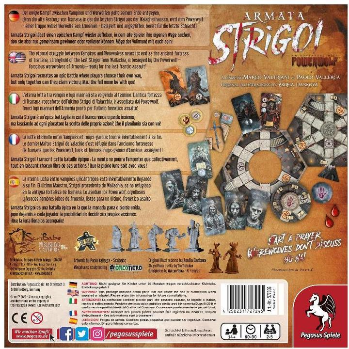Actual product image Pegasus Armata Strigoi - The Powerwolf Board Game (German)