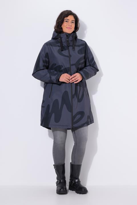 Actual product image Ulla Popken HYPRAR Scribble Print Coat