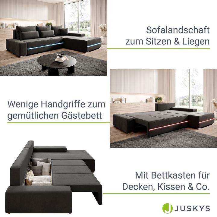 Actual product image Juskys Davos (Sofa landscape)