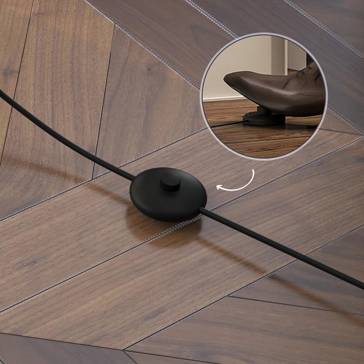 Produktbild Homcom Stehleuchte MDF, Metall Schwarz (E27)