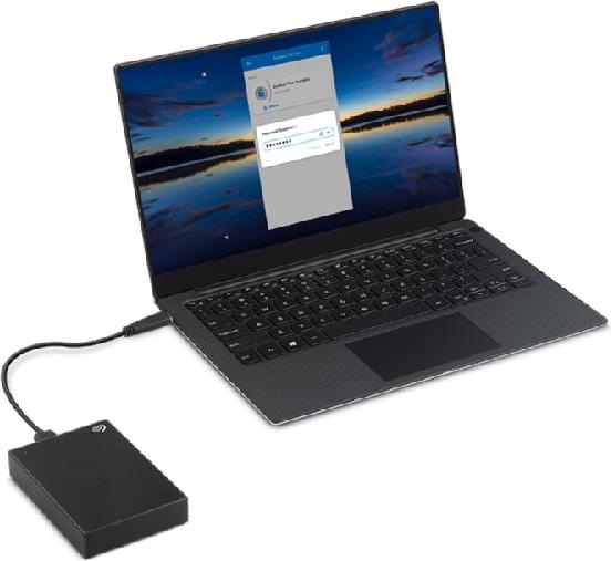 Image du produit Seagate One Touch avec mot de passe 2TB Noir (2 To)