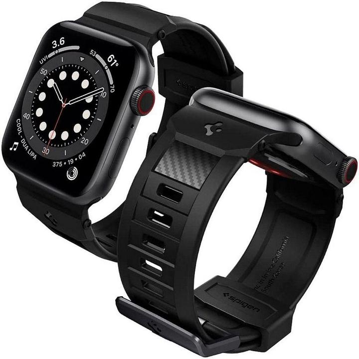 Immagine prodotto Spigen FASCICOLO RUGGED Apple Watch 4/5/6/7/8/SE (38/40/41MM) NERO OPACO (41 mm, 38 mm, 40 mm, Poliuretani termoplastici (TPU))