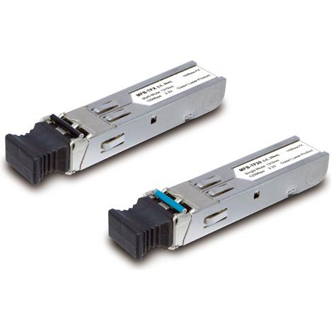 Planet 100Mbps SFP fiber transceiver WDM Tx-1550 40KM (-40 to 75C), Transceiver