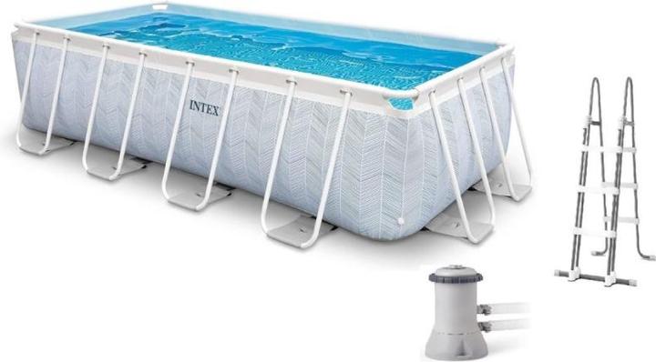 Produktbild Intex Chevron Prisma Pool 400x200x100 cm, mit Pumpe (400 x 200 x 100 cm)