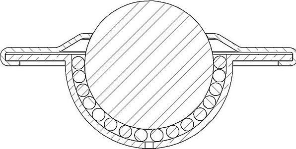 Immagine prodotto kaiserkraft Rotella a sfera con alloggiamento in lamiera d'acciaio incassato