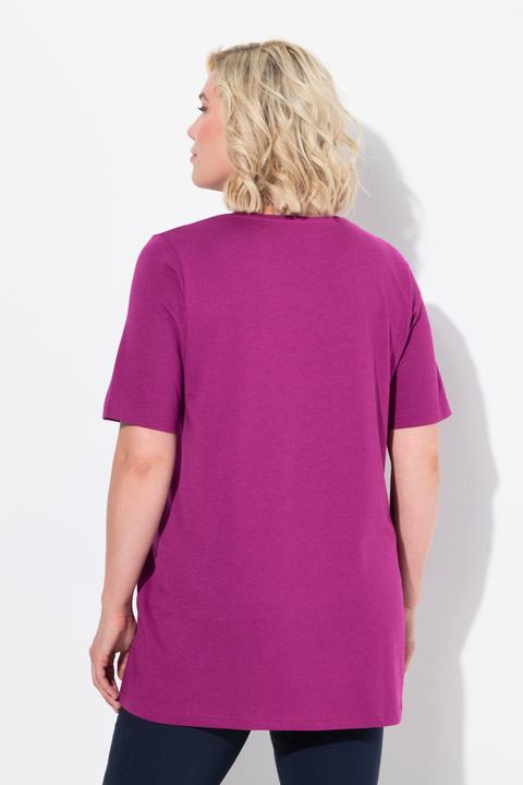 Actual product image Ulla Popken Essential Front Pleat Tee (60)