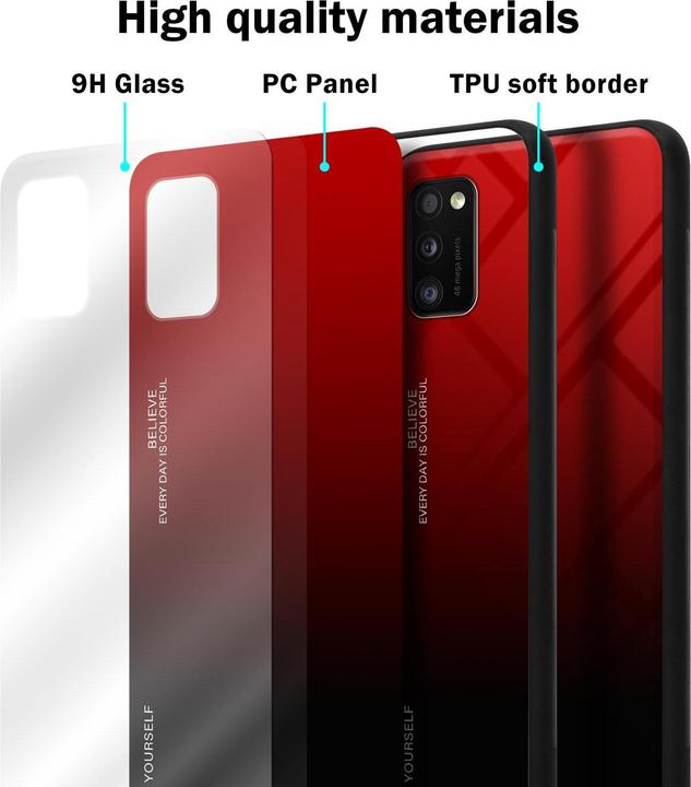 Actual product image Cadorabo TPU 2 colors glass cover (Samsung Galaxy A41)