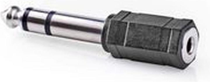Produktbild Nedis Stereo-Audio-Adapter 6.35 mm Stecker 3.5 mm Buchse Vergoldet Gerade ABS Anthrazit 1 Stück Verp (Klinkenadapter)