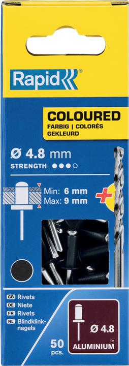 Immagine prodotto Rapid Rivetto cieco grigio scuro Ø 4,8 x 12 mm
