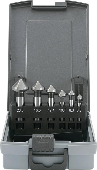 Immagine prodotto Toolcraft Set di svasatori (6,3 mm, 8,3 mm, 10,4 mm, 12,4 mm, 16,5 mm, 20,5 mm)