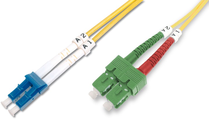 Produktbild Digitus Fiber Optic Singlemode PatchK SC ( APC ) to LC ( PC ) (CAT6, 5 m)