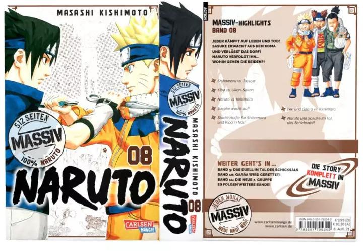 Produktbild NARUTO Massiv 8 (Deutsch, Masashi Kishimoto, 2018)
