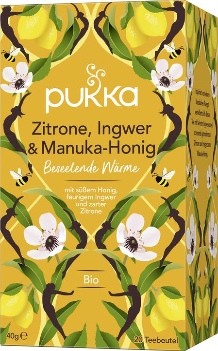 Pukka Citron, gingembre et miel de Manuka (40 g)