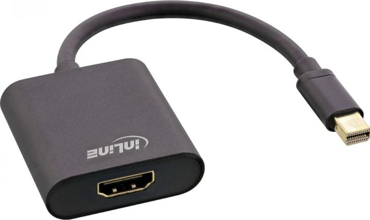 Actual product image InLine Mini DisplayPort HDMI Adapter Cable Aluminium with Audio (HDMI, Mini DP, 200 cm)