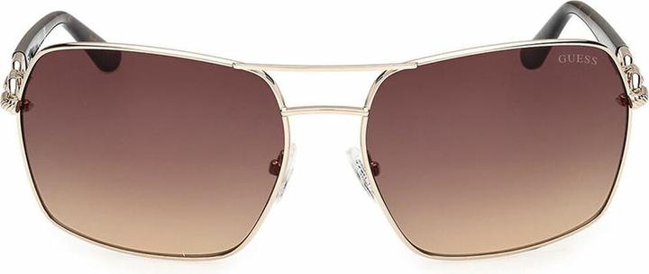 Guess GU0015933F63 Navigator Sunglasses Ladies Full Rim Gold UV Protection