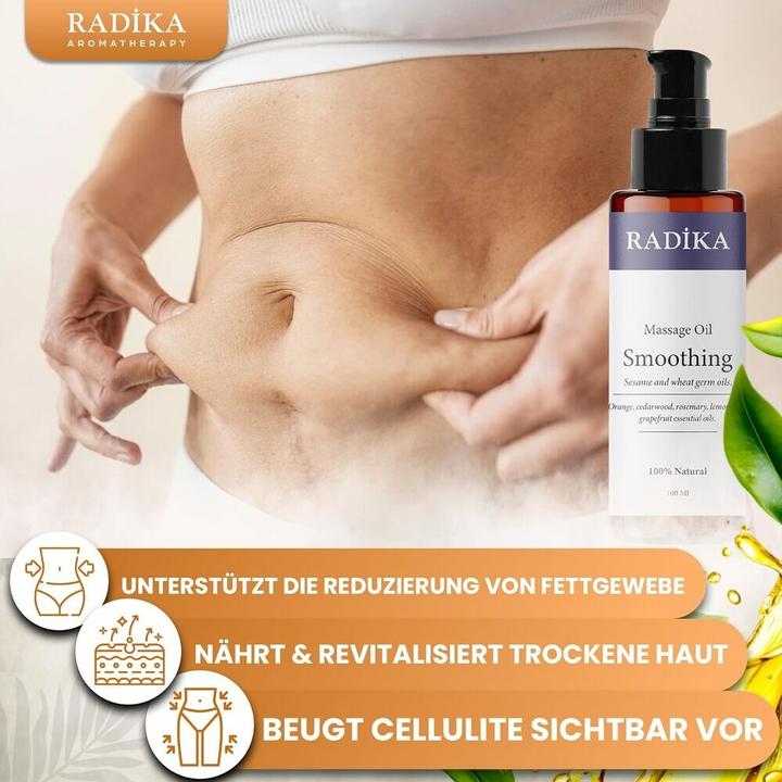 Productafbeelding Radika Massageöl, Beruhigendes Massage-Öl, 100% Rein, BIO, natürlich, 100 ml (100 ml)