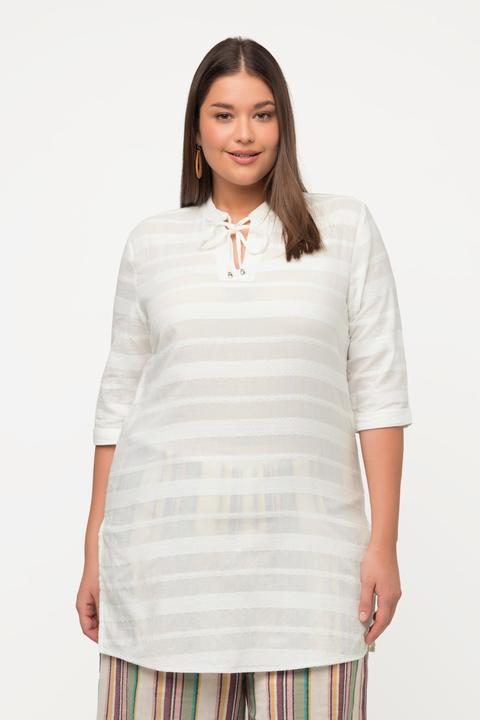 Produktbild Ulla Popken Tunika, Muster, Tunika-Ausschnitt, 3/4-Arm (46, 48)