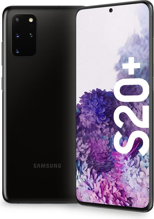 Produktbild Samsung Galaxy S20+ EU (128 GB, Cosmic Black, 6.70", Hybrid Dual SIM + eSIM, 4G)