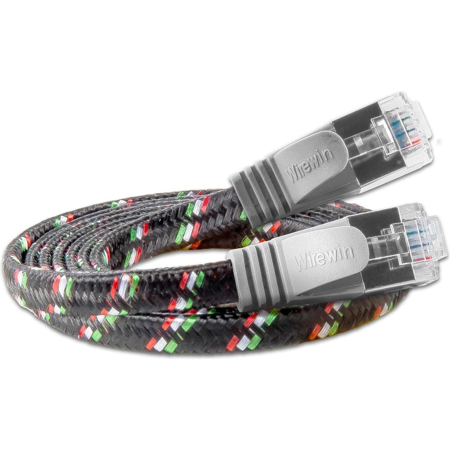 Wirewin Netzwerkkabel mit Nylonmantel (STP, CAT6, 5 m), Netzwerkkabel