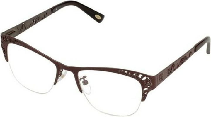 Image du produit Loewe Montures de lunettes unisexe adulte VLW444M510A57 Shiny Brown 55 (aucune correction)
