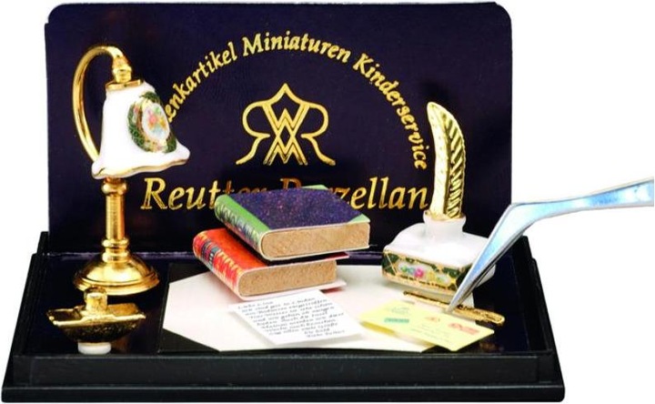 Produktbild Reutter 001.875/6 - Schreibtischgarnitur, Miniatur (8 x 5 x 5 cm)