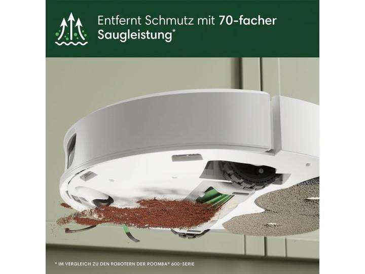 Produktbild iRobot Roomba Plus 505 Combo + AutoWash Dock (7000 Pa, Wischpads (rotierend))