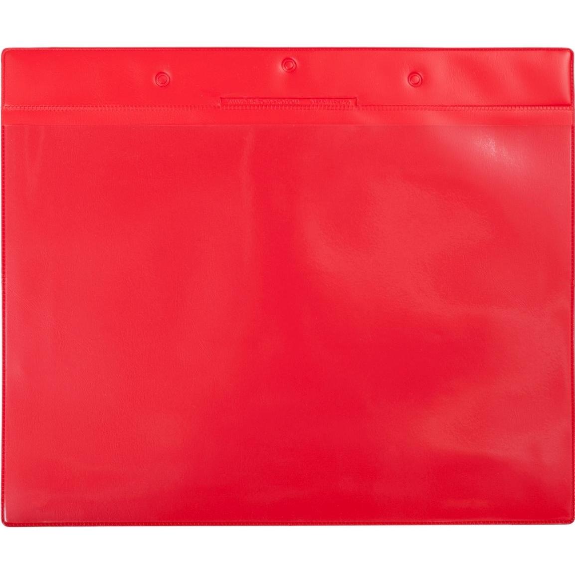 Tarifold, Informationsschild, Kennzeichnungshülle A4 quer rot PVC VE=10 Stück