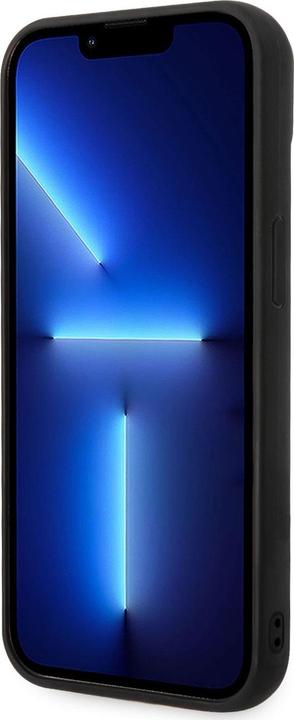 Immagine prodotto Karl Lagerfeld KLHCP14MPSQPK Custodia rigida per iPhone 14 Plus 6,7" in pelle/nero Puffy Ikonik Pin (Apple iPhone 14 Plus)