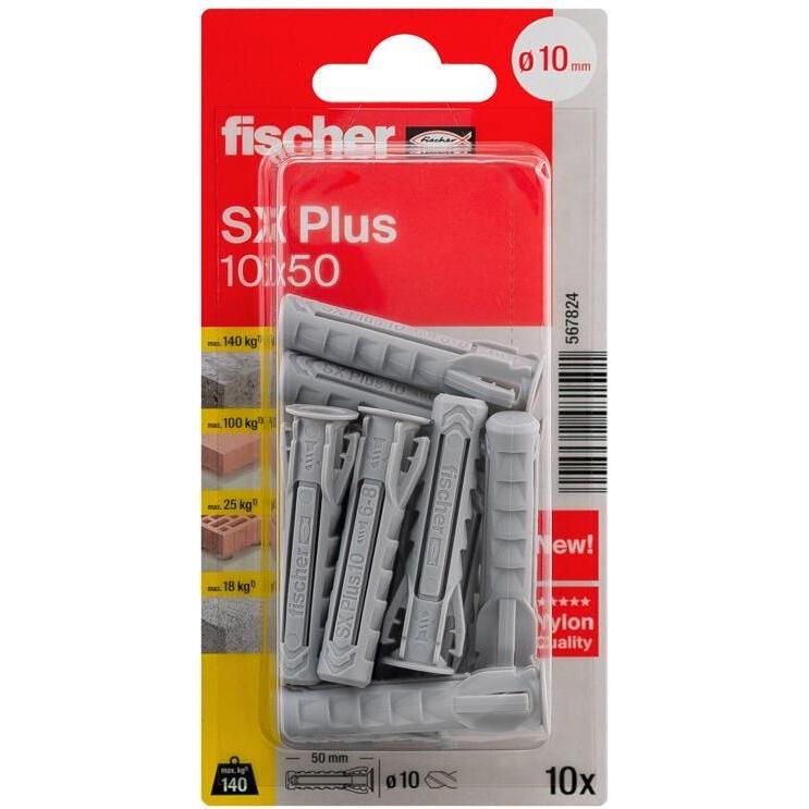 Fischer, Dübel, Dübel SX Plus 10x50 K (10) (10 Stk.)