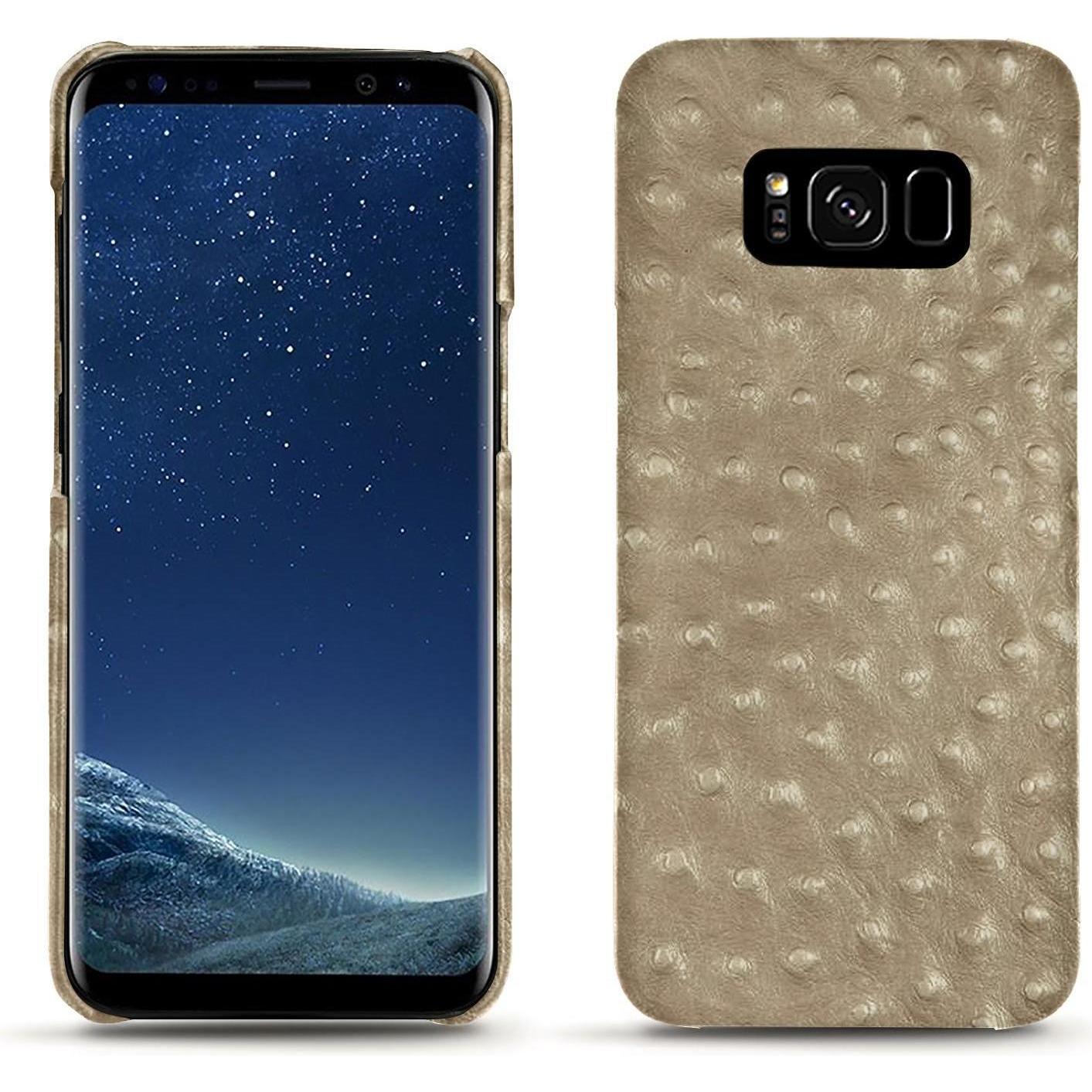 Noreve Lederschutzhülle (Samsung Galaxy S8+), Smartphone Hülle, Beige
