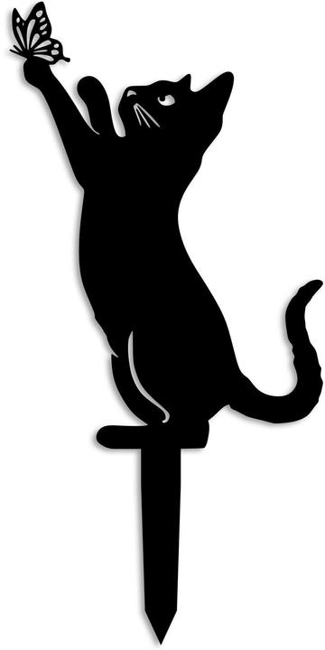 Immagine prodotto Wallxpert Gatto da giardino con gioielli