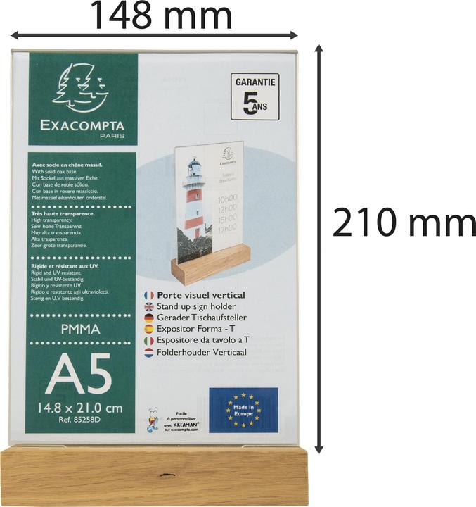 Produktbild Exacompta Tischaufsteller (A5)
