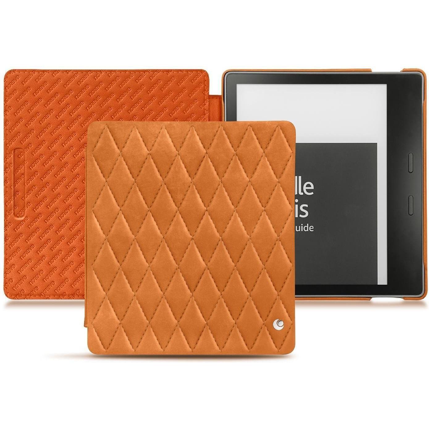 Noreve Lederschutzhülle horizontal (Kindle Oasis (2019)), Tablet Hülle, Orange