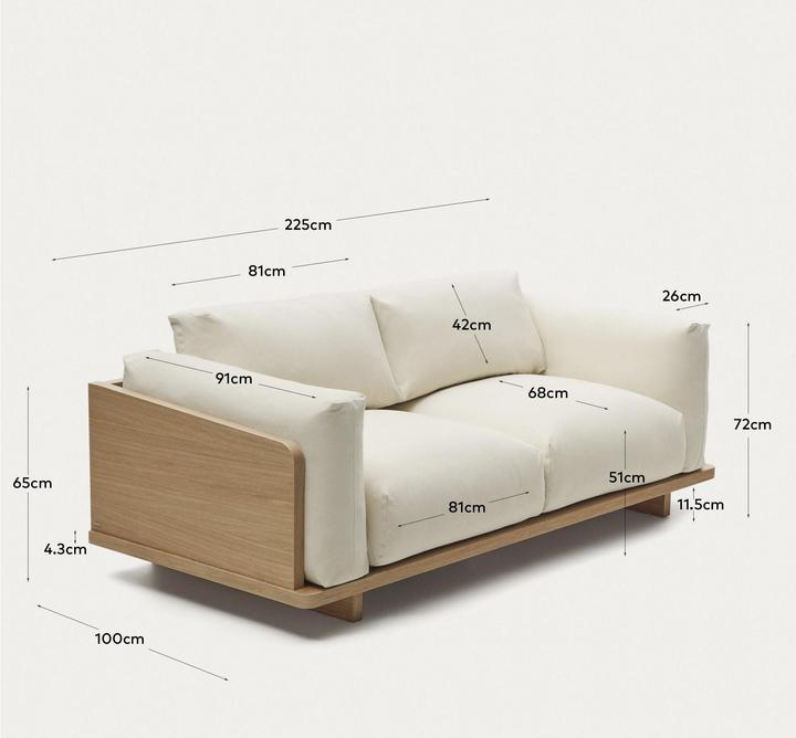 Produktbild Kave Home Oaq (3-Sitzer)